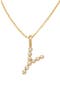 Gold Vermeil Initial Y