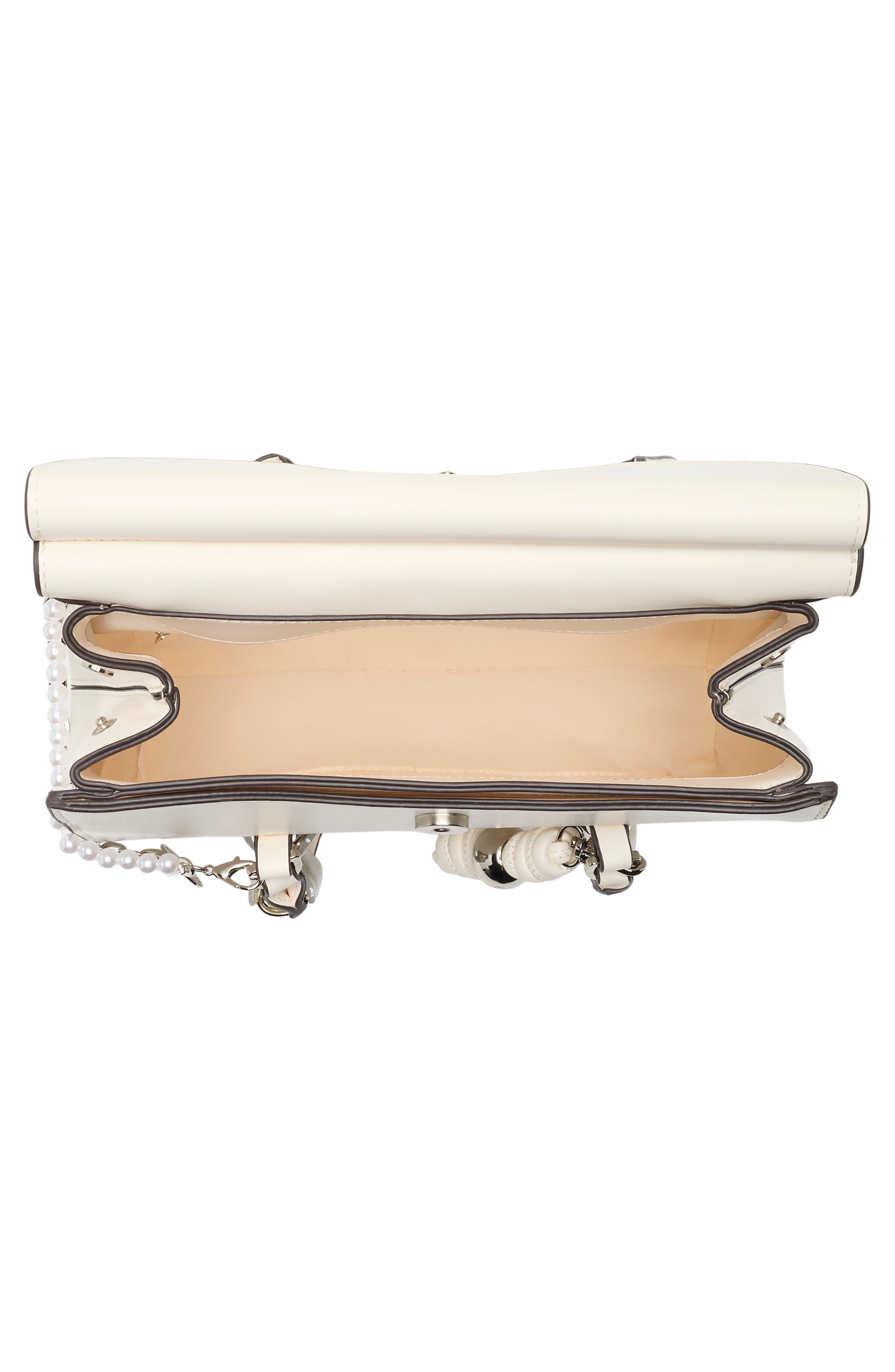 Steve Madden Bmimi Faux Leather Satchel, Alternate, color, Ivory