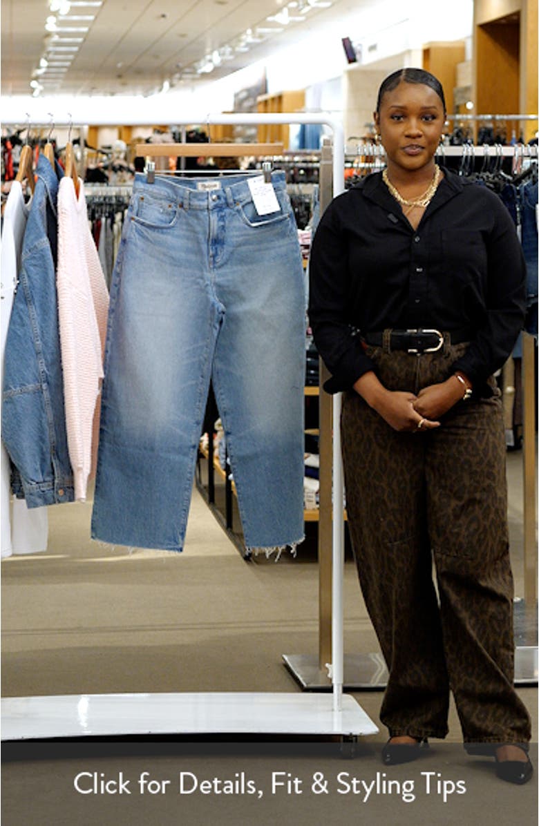 The Perfect Vintage High Waist Crop Wide Leg Jeans, sales video thumbnail