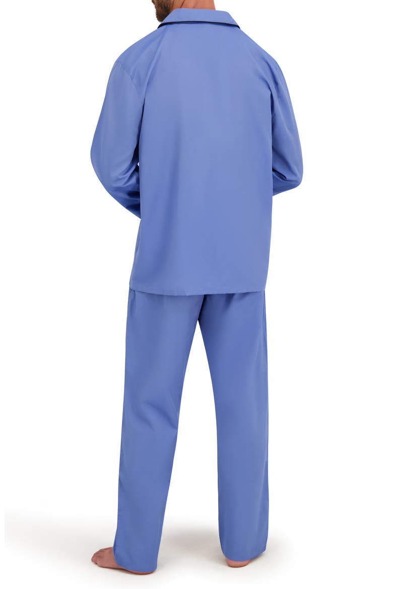 Classic Woven Pajamas, Alternate, color, BLUE
