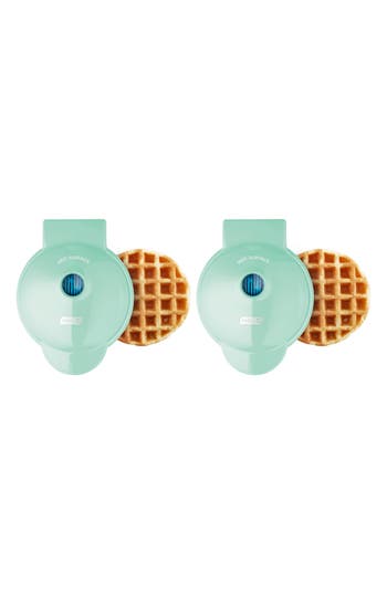 Dash 2-pack Mini Waffle Makers In Blue