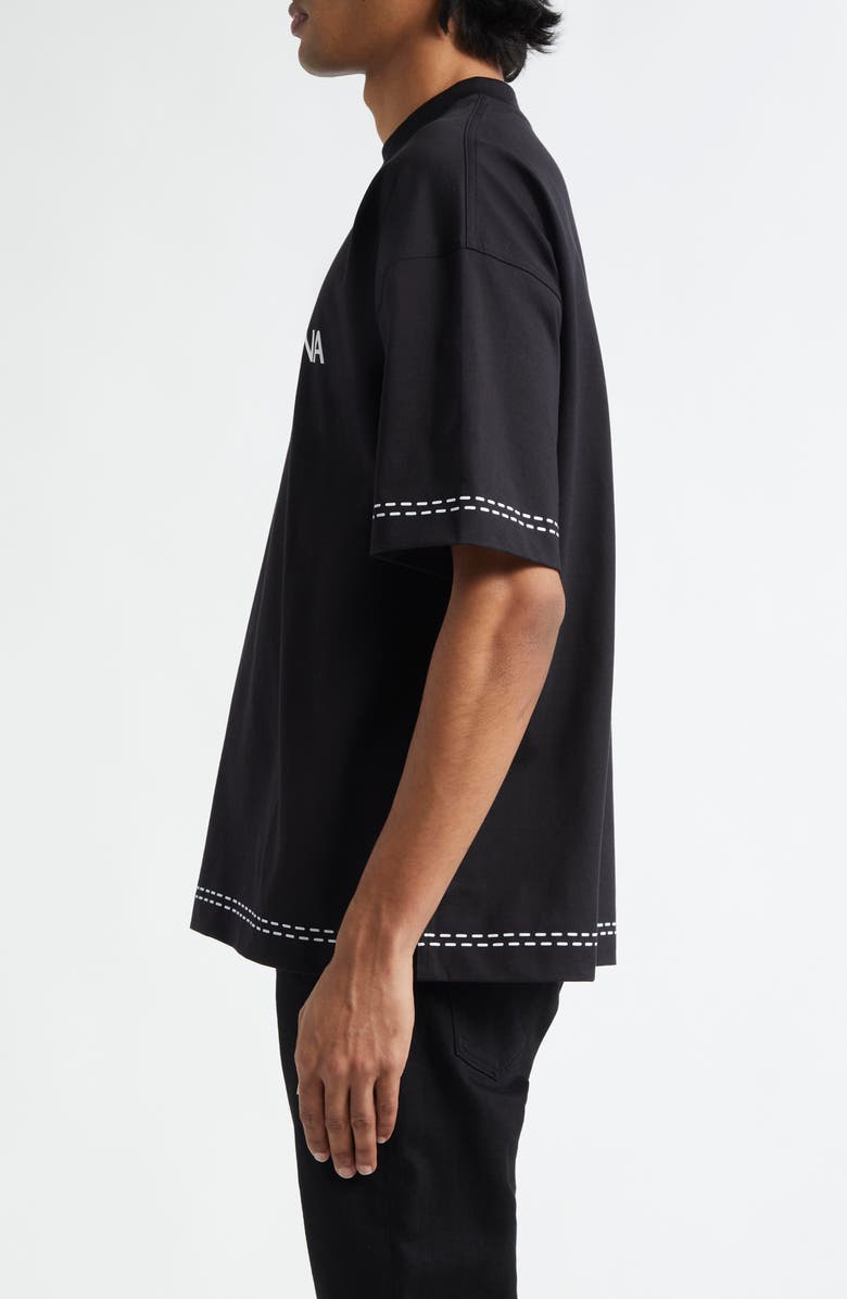 Dolce&Gabbana Stampa Logo Graphic T-Shirt, Alternate, color, N0000 Nero