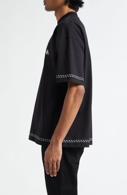 Dolce & Gabbana Dolce&gabbana Stampa Logo Graphic T-shirt In N0000 Nero