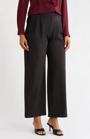 Gemma + Jane Adjustable Waist Wide Leg Knit Pants
