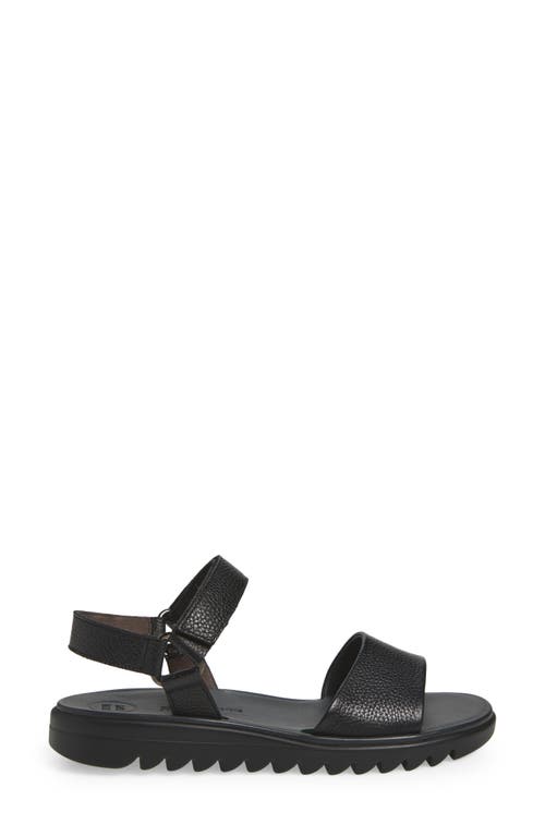 Paul Green Adlee Sandal In Black Grained