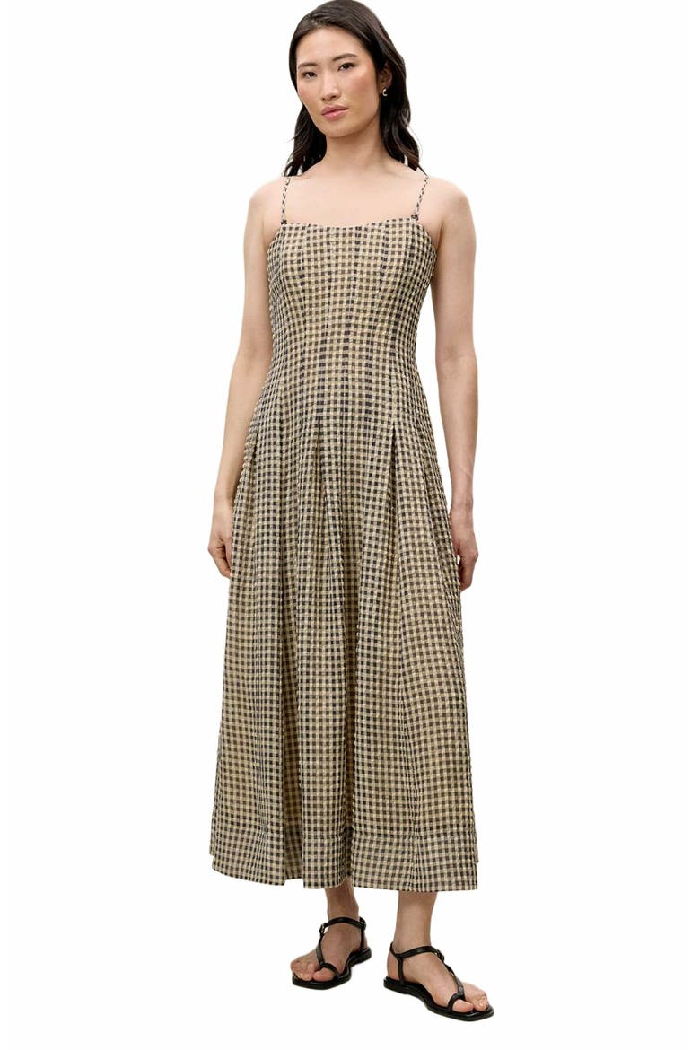 Aster Gingham Dress, Main, color, BLUE COMBO