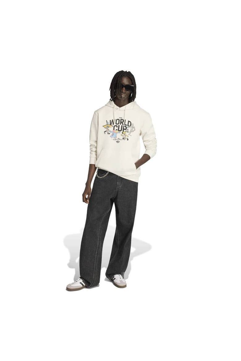 Men's adidas  White FIFA World Cup Historic Mascot Hoodie, Alternate, color, White