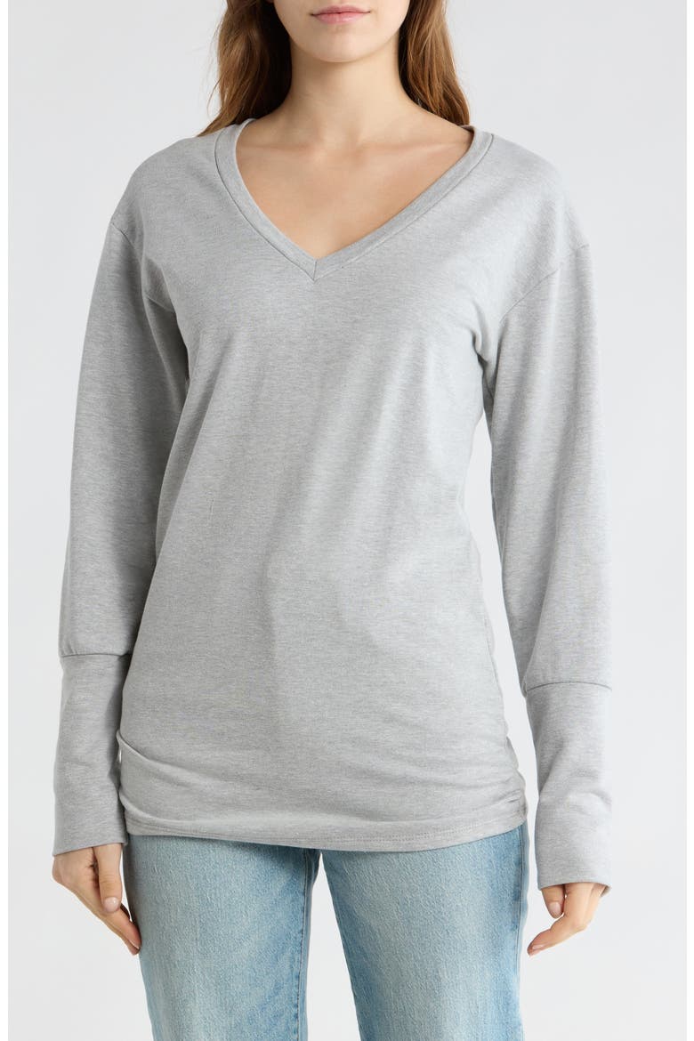 V-Neck Dolman Sleeve Sweater, Main, color, MOONSTRUCK