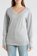GO COUTURE V-Neck Dolman Sleeve Sweater