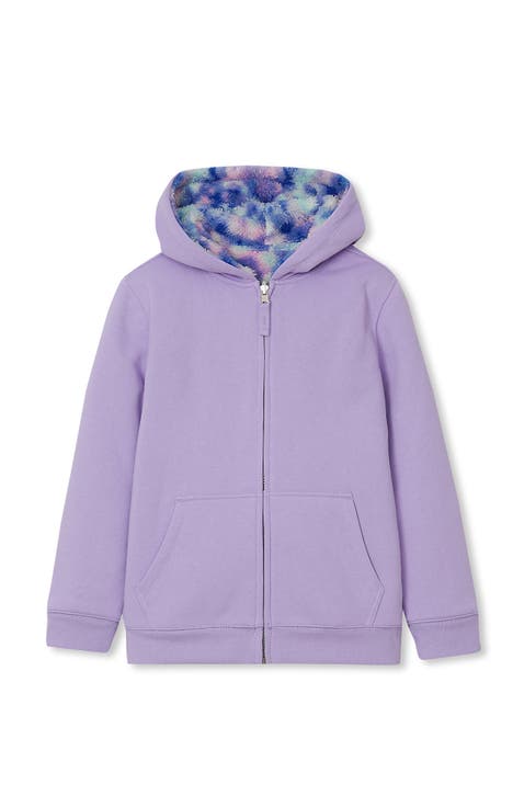 Kids Reversible High Pile Fleece Hoodie