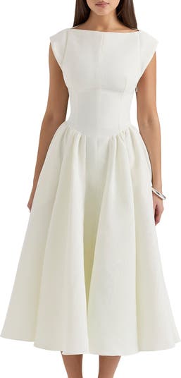 Debutante Backless Midi Dress