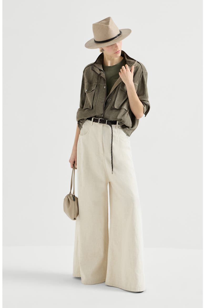 Cotton jersey T-shirt, Alternate, color, Olive
