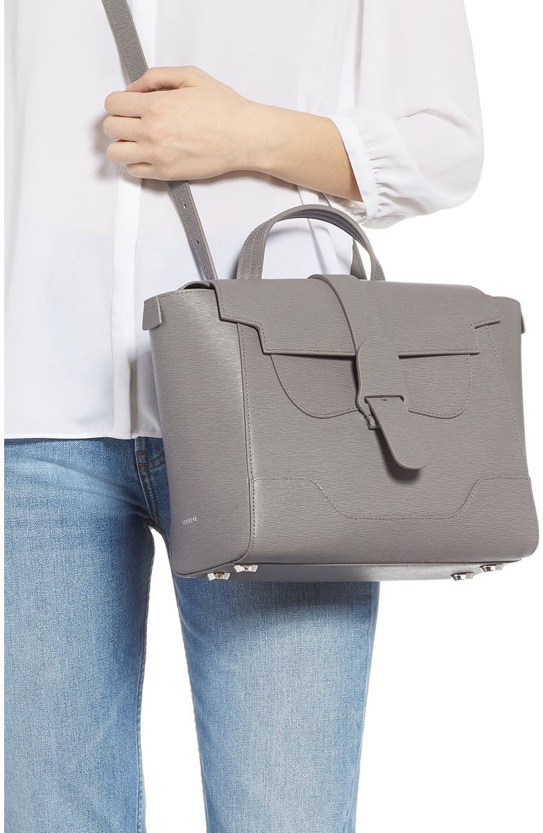 SENREVE Midi Maestra Leather Satchel, Alternate, color,