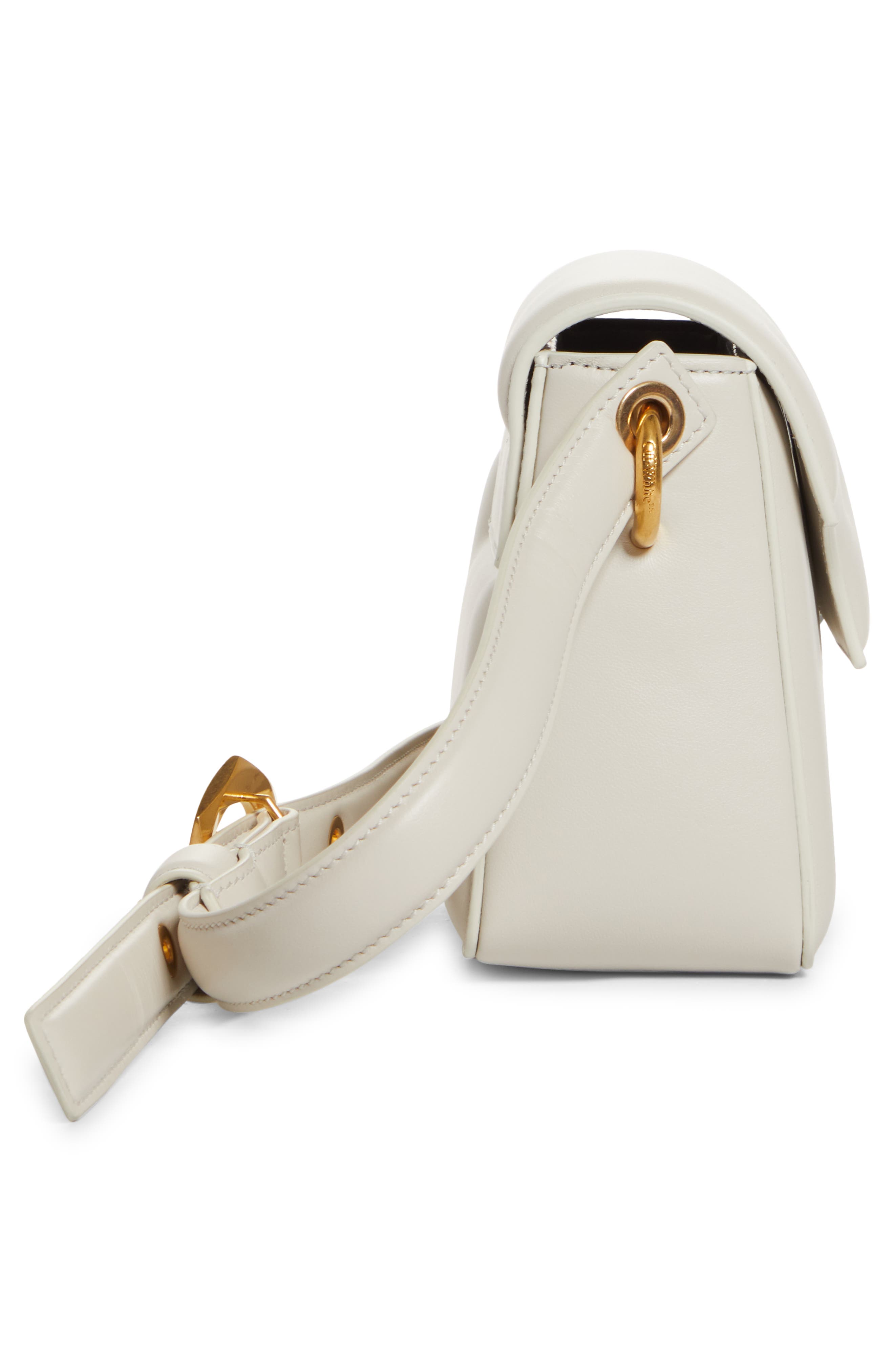 Off-White Burrow 22 Leather Shoulder Bag, Alternate, color, 