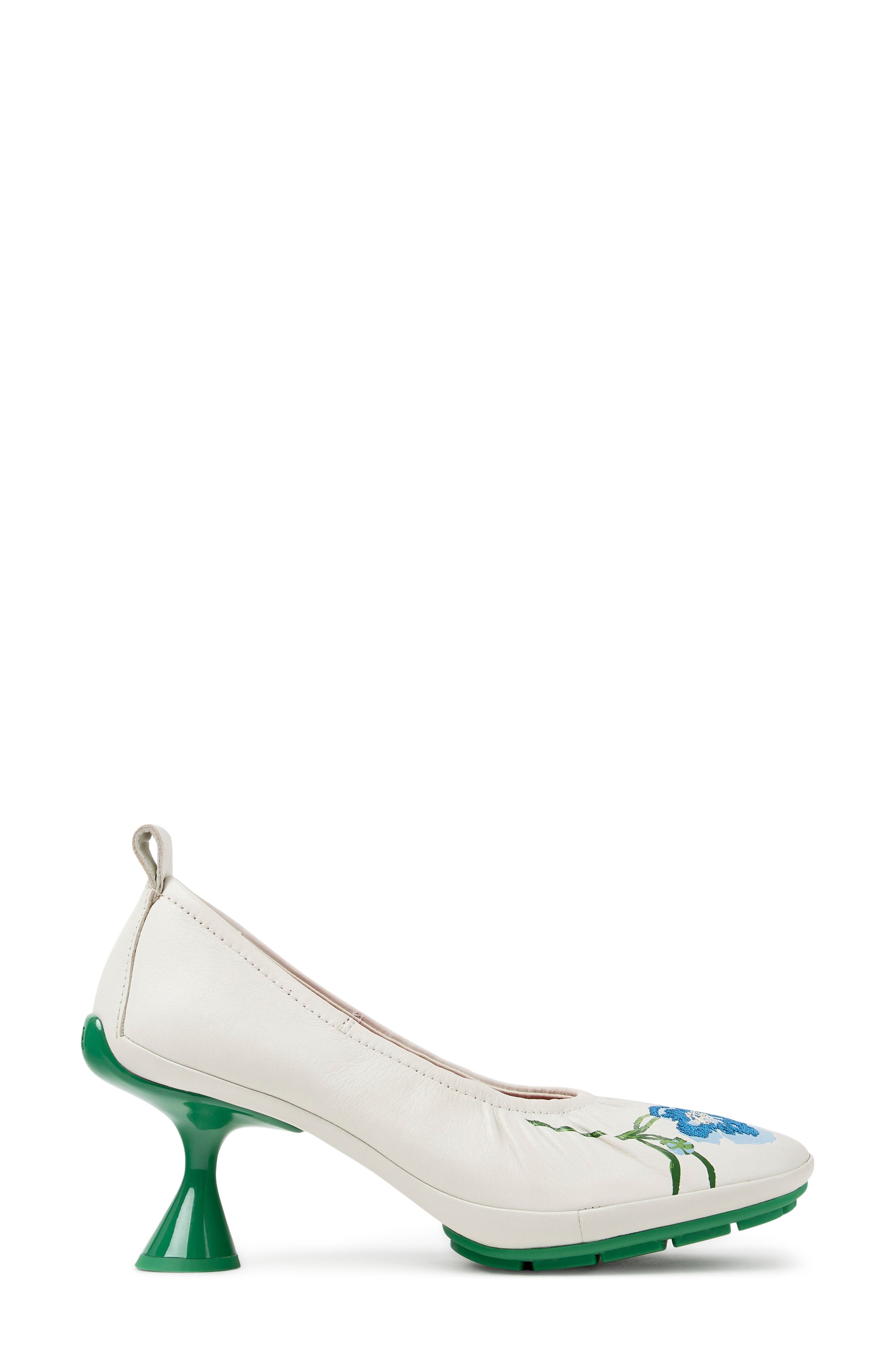 Twins Leather Pump, Alternate, color, WHITE NATURAL