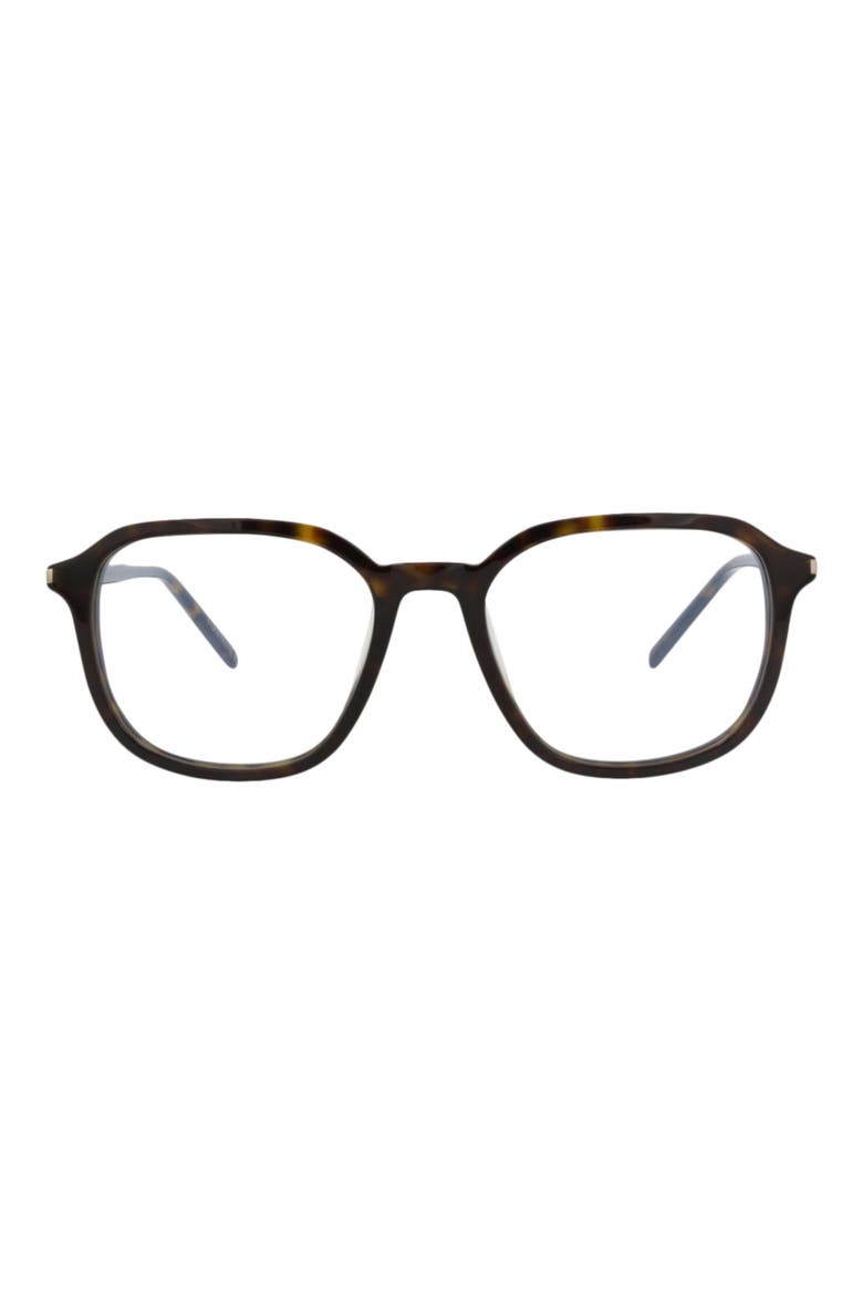 53mm Square Optical Frames, Main, color, HAVANA HAVANA TRANSPARENT