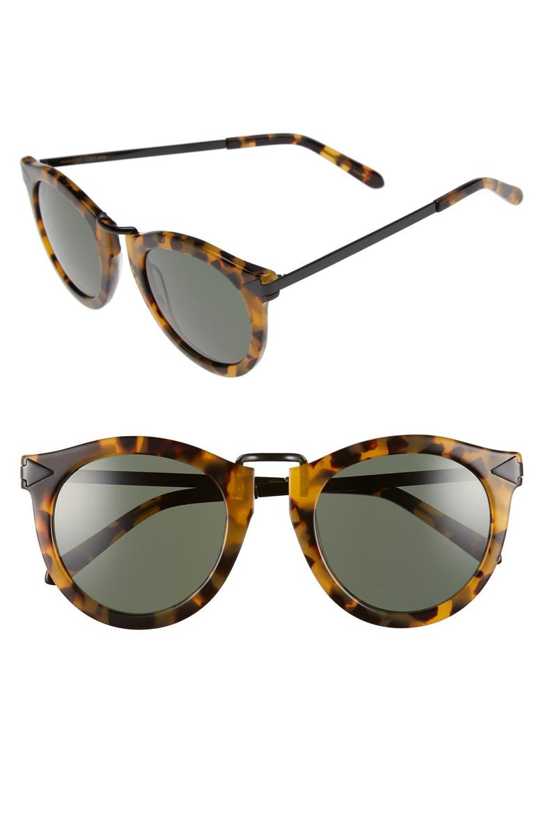 'Harvest' 50mm Sunglasses, Main, color, CRAZY TORTOISE