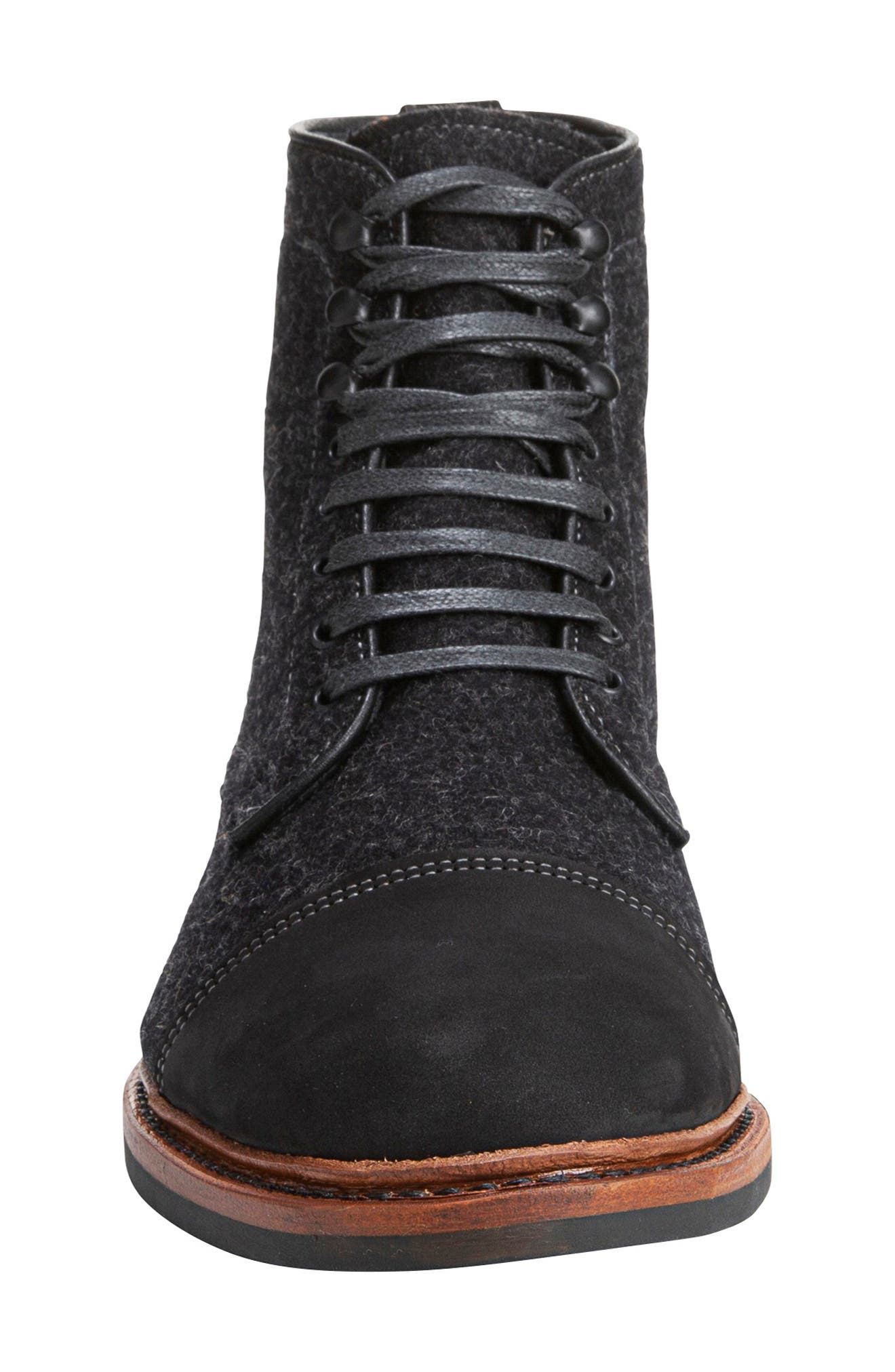 Allen Edmonds Landon Lace-Up Cap Toe Boot, Alternate, color, 