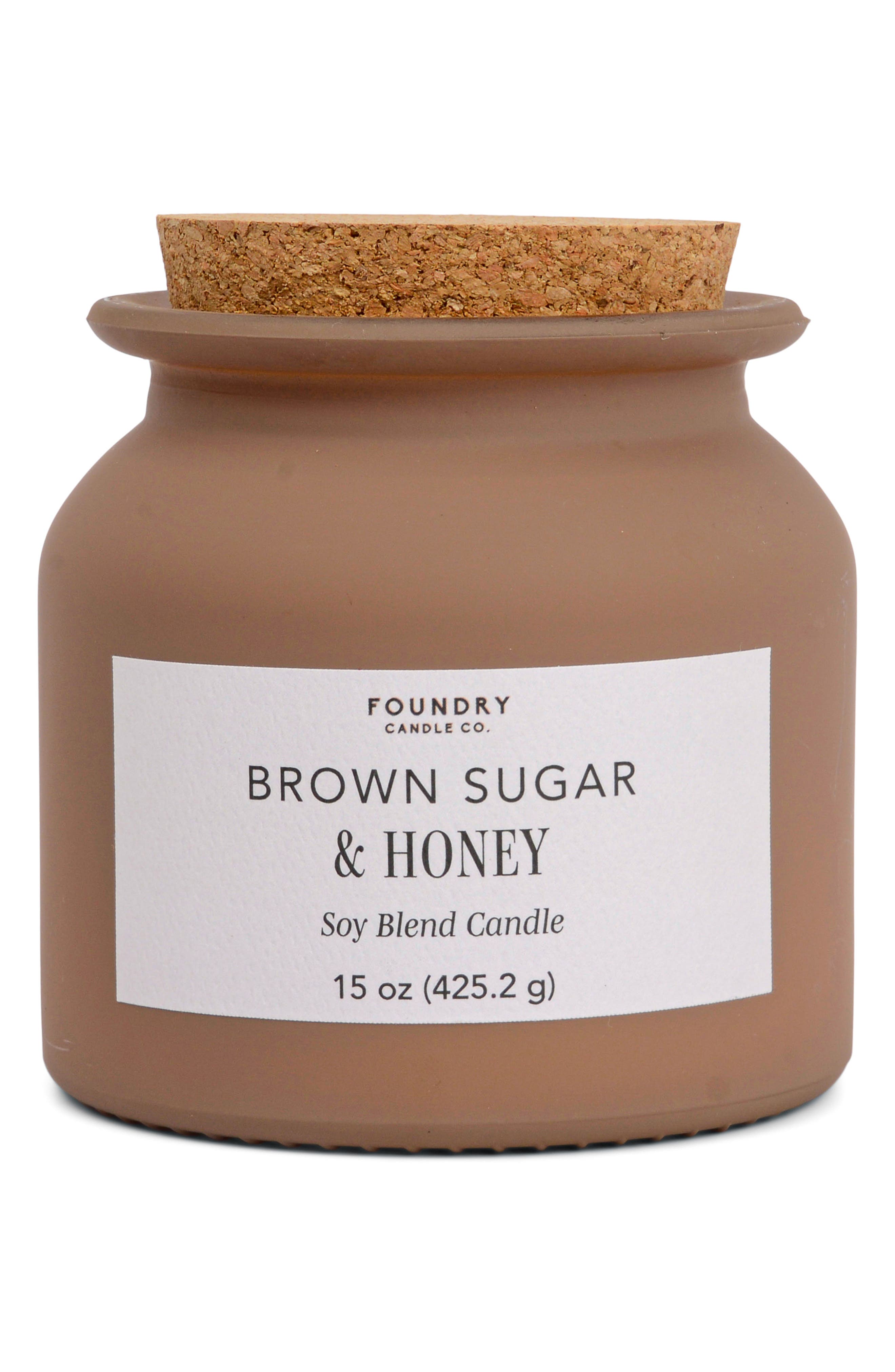 Foundry Candle Co. 15-Ounce Jar Fragrance Candle with Cork Lid