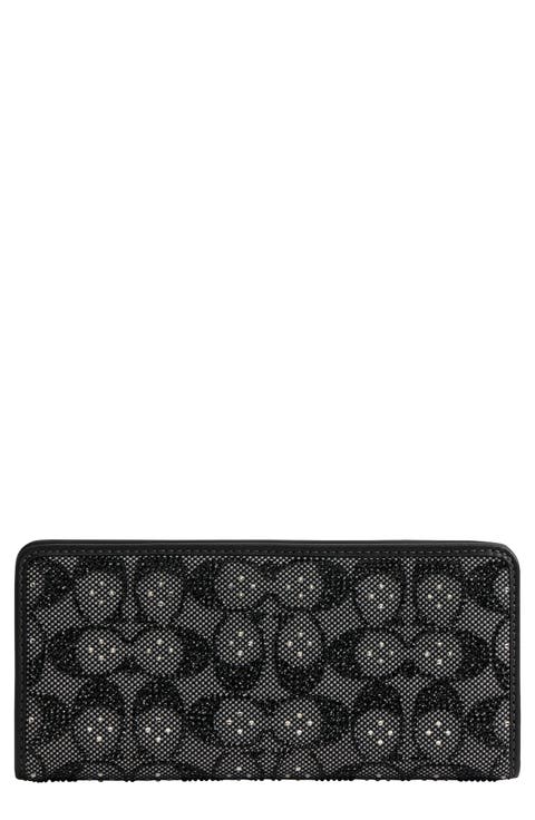 Essential Slim Signature Crystal Jacquard Wallet