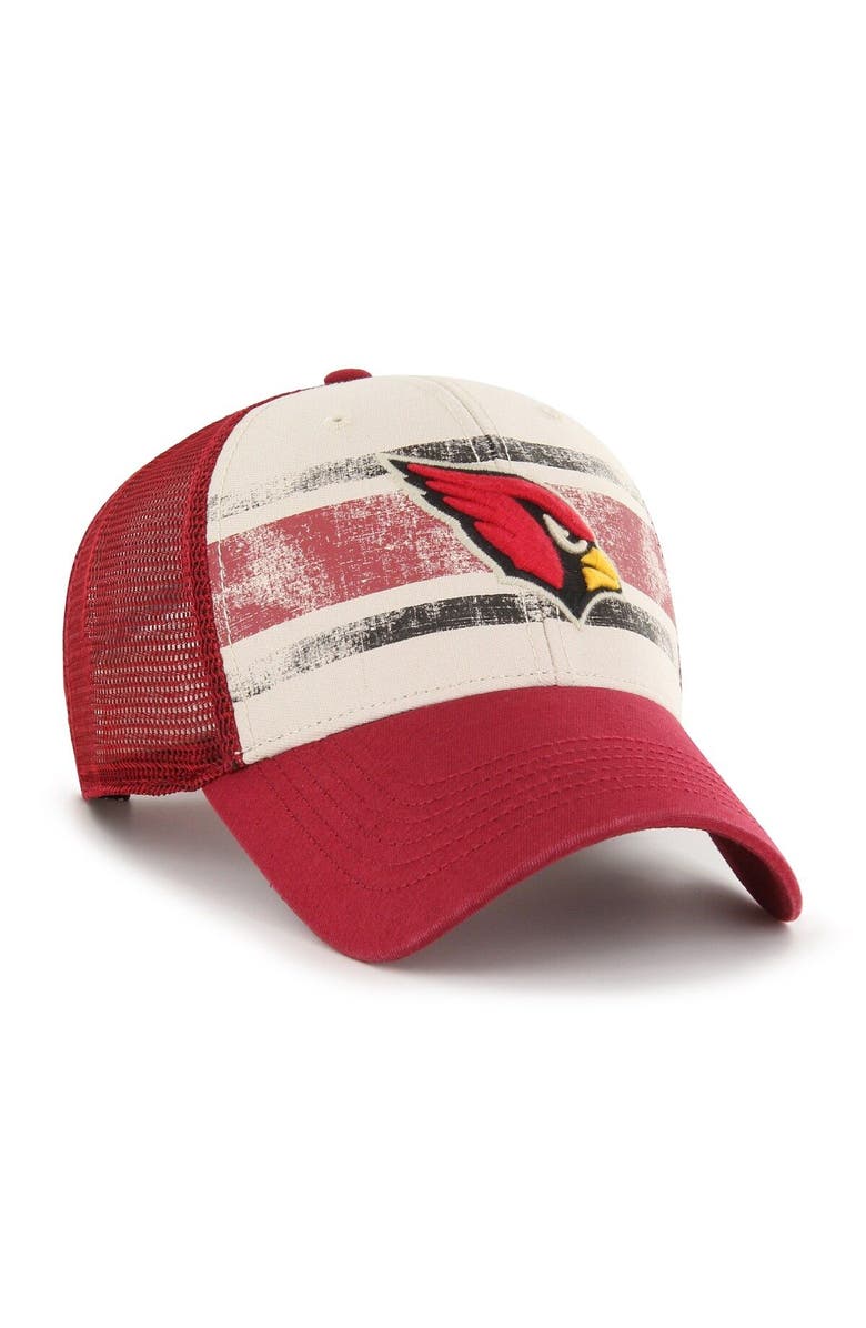 '47 Men's '47 Cream Arizona Cardinals Breakout MVP Trucker Adjustable Hat, Alternate, color, Cream