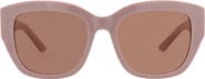McQueen 55mm Square Sunglasses