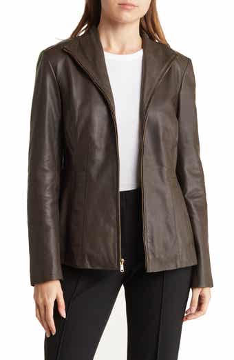 Wing Collar Leather Jacket