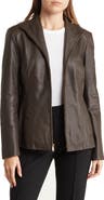 Cole Haan Signature Wing Collar Leather Jacket