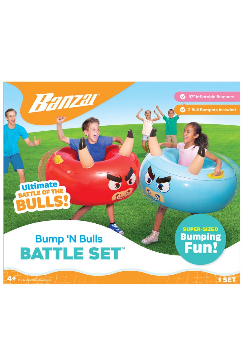2 Inflatable Body Bumper Toys, Main, color, Multicolored