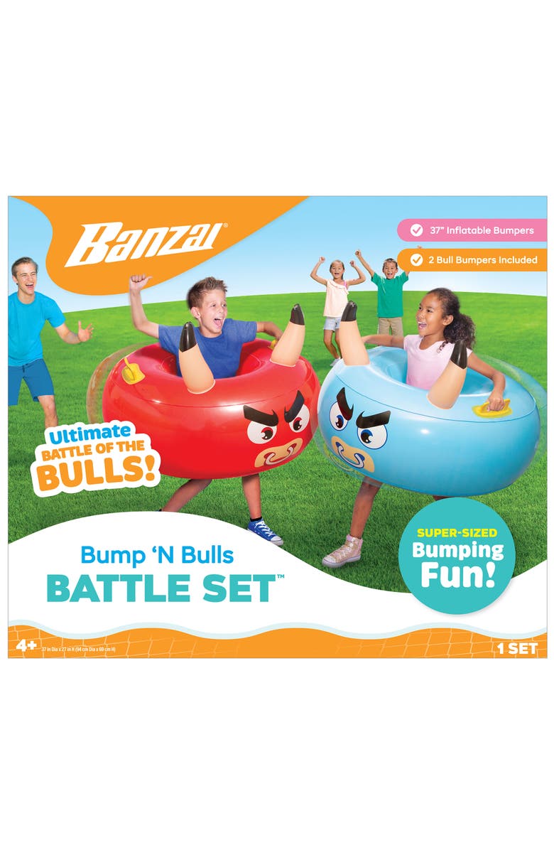Banzai 2 Inflatable Body Bumper Toys, Main, color, Multicolored