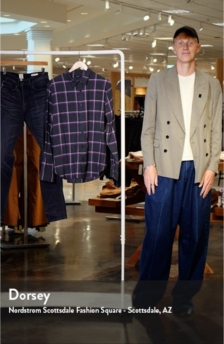 Skipton Plaid Flannel Button-Up Shirt, sales video thumbnail