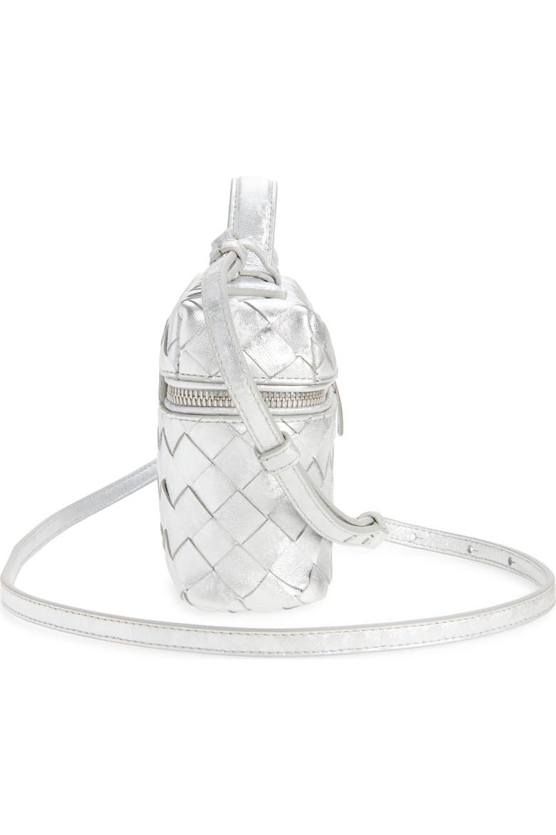 Bang Bang Intrecciato Metallic Leather Crossbody Vanity Case Bang Bang Intrecciato Metallic Leather Crossbody Vanity Case