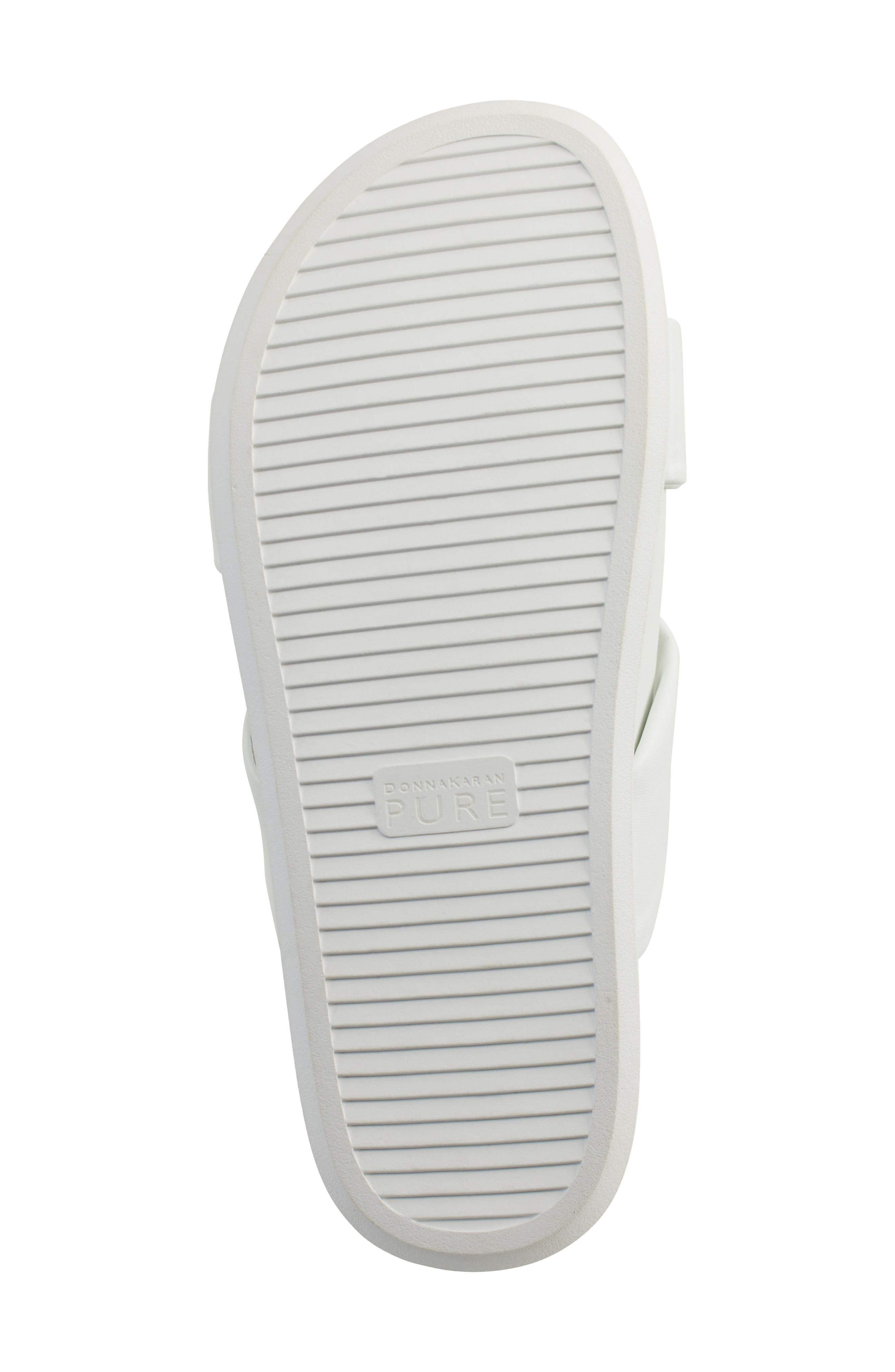 PURE Donna Karan Berke Crisscross Platform Sandal, Alternate, color, Optic White