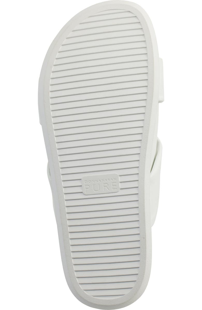 PURE Donna Karan Berke Crisscross Platform Sandal, Alternate, color, Optic White