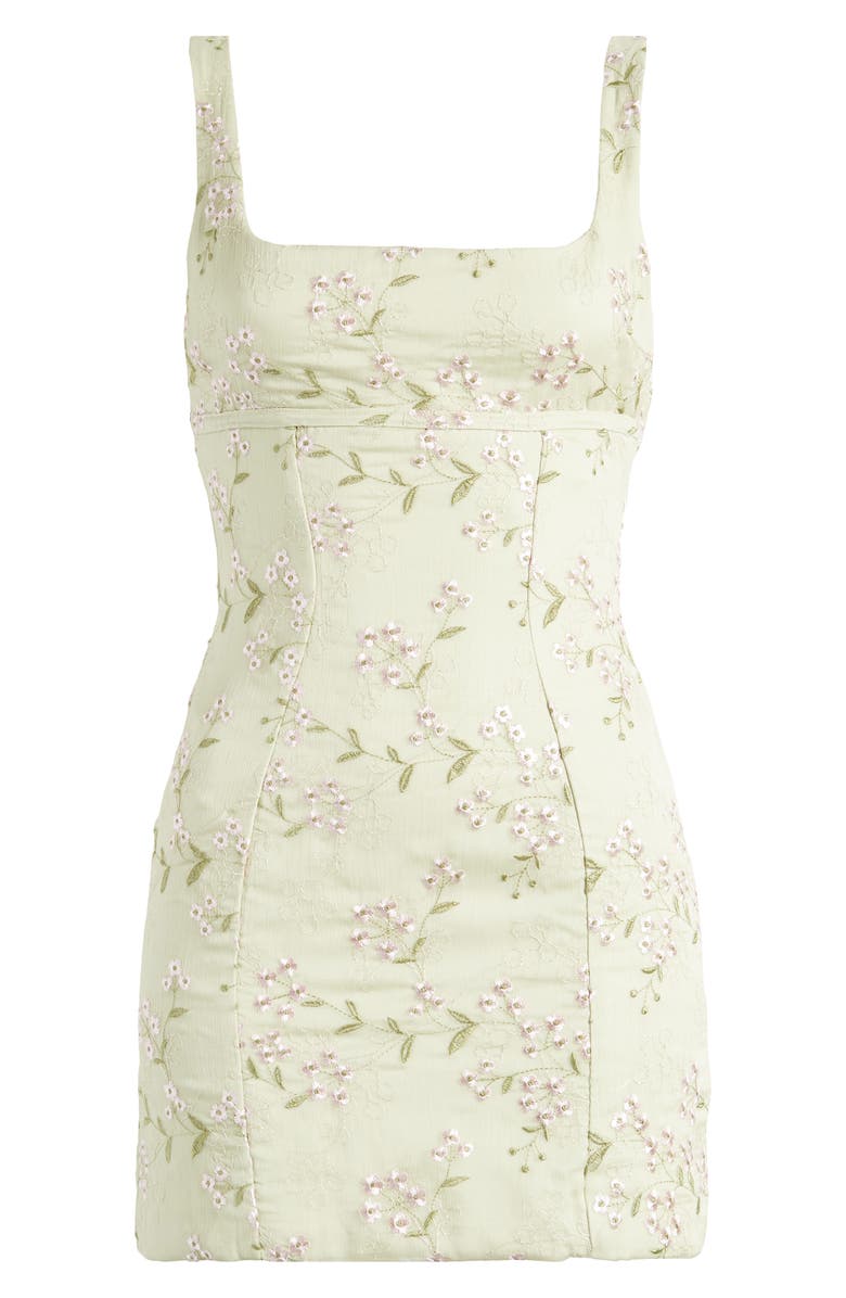 Mistress Rocks Embroidered Sheath Minidress, Alternate, color,