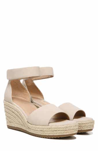 Oakley Ankle Strap Espadrille Wedge Sandal