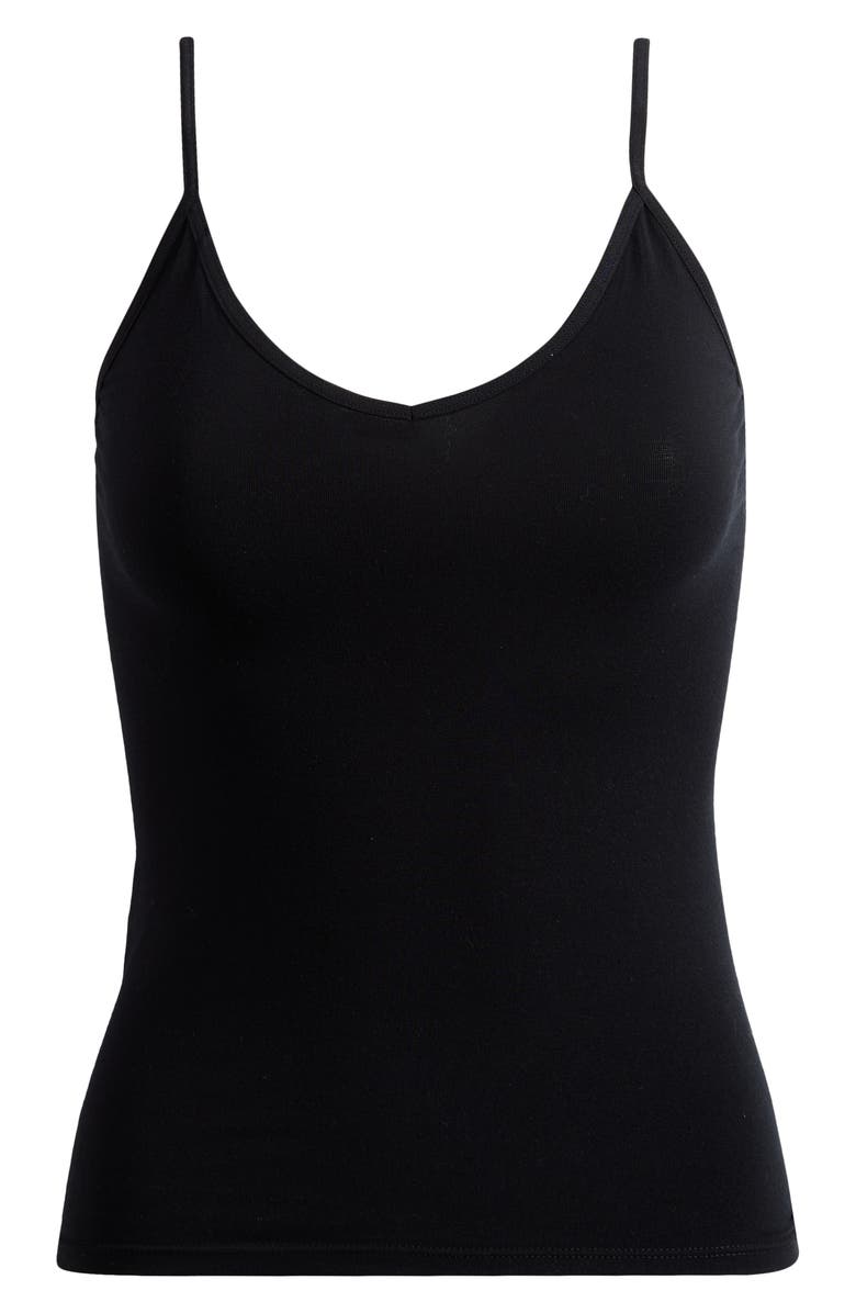 Nordstrom Seamless Cotton Blend Camisole, Alternate, color, Black