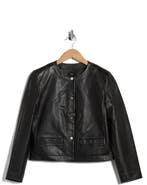 Theory St. Crop Leather Jacket