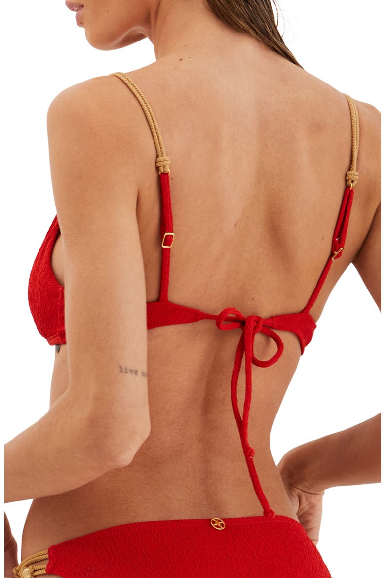 Firenze Paige Kira Bikini Top, Alternate, color, RED