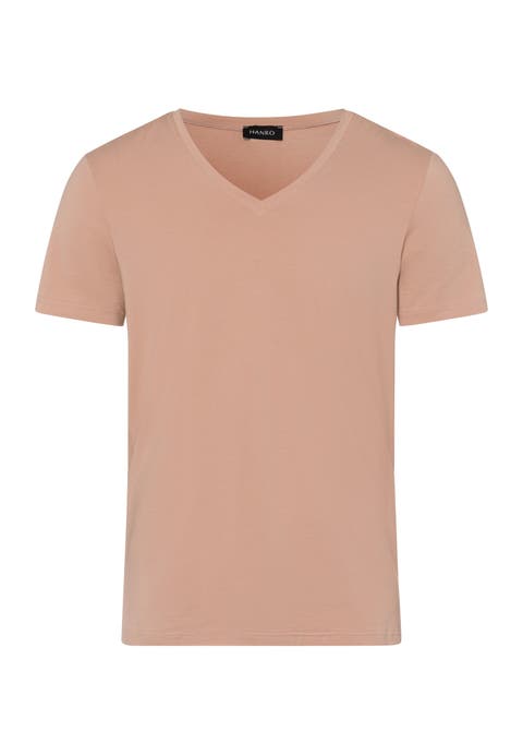 Cotton Superior Fitted V-Neck Cotton T-Shirt