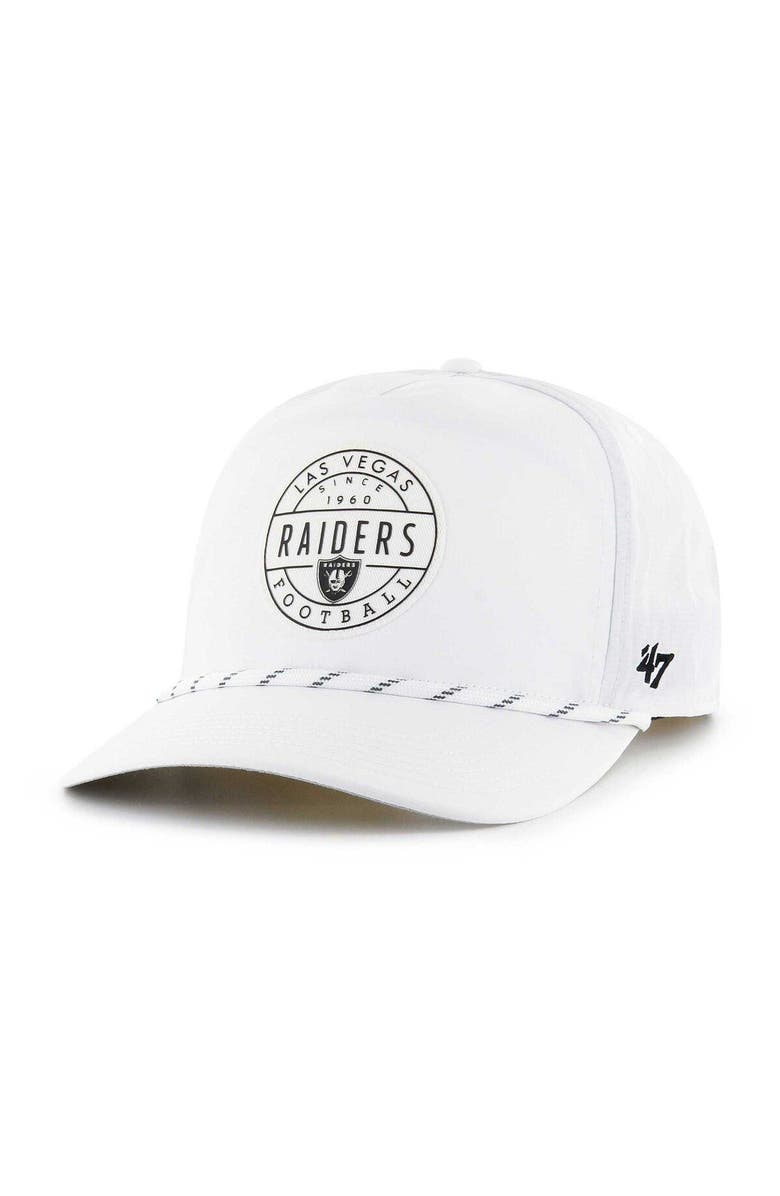 '47 Men's '47 White Las Vegas Raiders Surburbia Hitch Adjustable Hat, Main, color, White