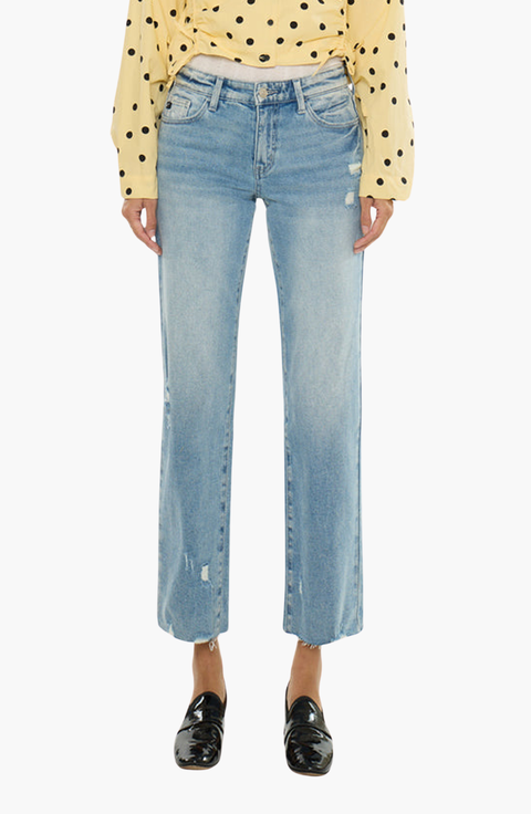 Alice Essentials Mid Rise True Straight Jeans