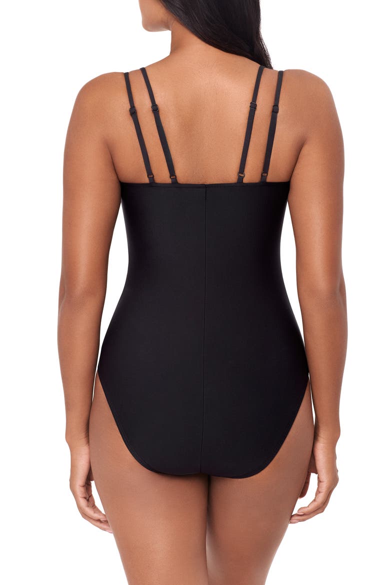 Taj Mahal Georgie Underwire One-Piece Swimsuit, Alternate, color, BLACK MULTI