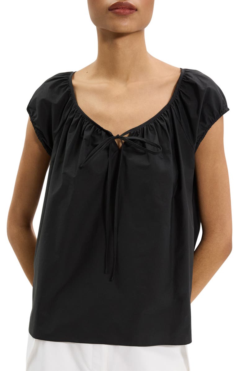 Theory Easy Tie Woven Shirt, Alternate, color, 