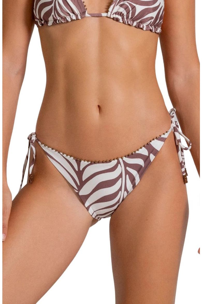 American Fit Side Tie Bikini Bottoms, Main, color, VANILLA CUSTARD