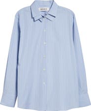 Róhe Double Collar Stripe Shirt