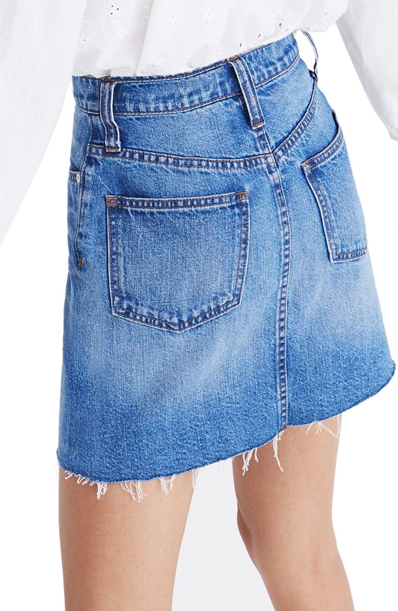 Madewell Frisco Denim Miniskirt, Alternate, color, 