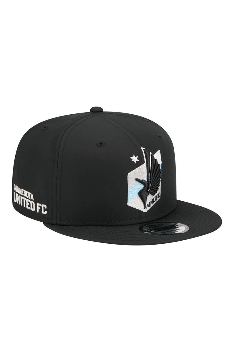 Men's New Era Black Minnesota United FC 2026 Jersey Hook 9FIFTY Snapback Hat, Main, color, Black
