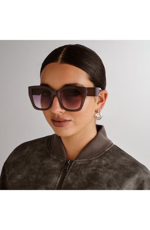Aire Haedus 53mm Gradient Square Sunglasses In Pewter/smoke Grad