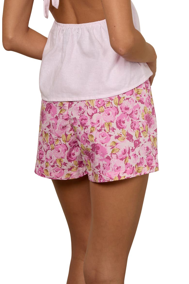 Verie Floral Cotton Shorts, Alternate, color, BLOSSOM FLORAL PINK